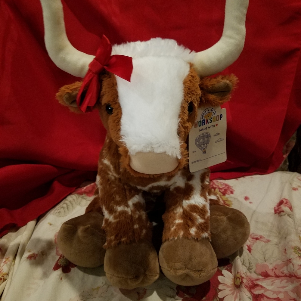 NWT Build A Bear *stuffed* Speckled Longhorn